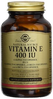 Vitamine E 400 UI Source Naturelle - 100 caps - SOLGAR