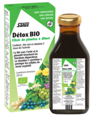 Détox bio - Elixir de plantes à diluer - 250 ml - SALUS