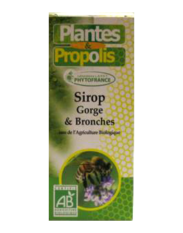Plantes & Propolis - Sirop Gorge & Bronches Bio - 125 ml -ESD / PHYTOFRANCE