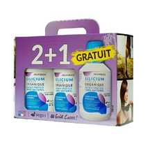 Coffret Silicium Organique Source Végétale 3 x 500 ml - AQUASILICE