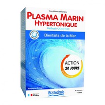 Cure Plasma Marin Hypertonique 40 ampoules - BIOTECHNIE