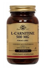 L-Carnitine 500 mg - 30 gélules  -SOLGAR