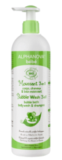 Moussant 3 en 1 - corps, cheveux, bain moussant Bio- 500ml -ALPHANOVA