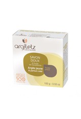 Savon Doux et apaisant argile jaune parfum Miel-100g -ARGILETZ