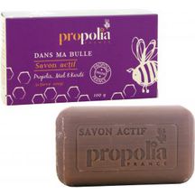 Savon actif Propolis Miel & Karité - 100g -APIMAB - PROPOLIA