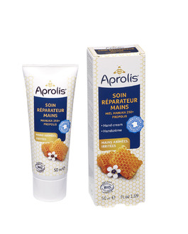 Soin réparateur mains : manuka, propolis Bio- 50ml -APROLIS