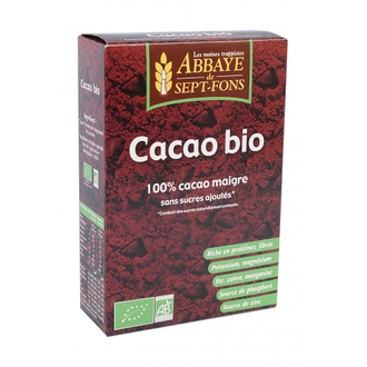 Cacao Bio (100% pur sans sucre ajouté)- 200g - ABBAYE DE 7 FONDS