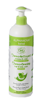 Dermo nettoyant cheveux & corps Bébé  Bio - 500 ml - ALPHANOVA