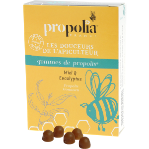 Gomme de Propolis Miel & Eucalyptus - 45g - APIMAB - PROPOLIA