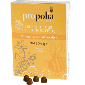 Gomme de Propolis Miel & Orange - 45g - APIMAB - PROPOLIA