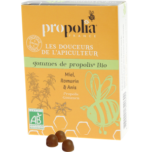 Gomme de Propolis Miel Romarin & Anis - 45g - APIMAB - PROPOLIA