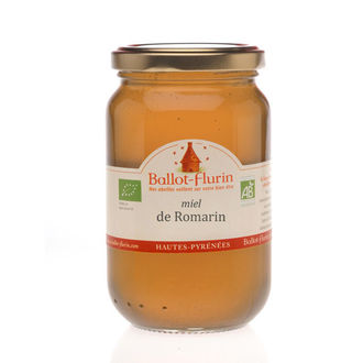 Miel bio de Romarin 480g -BALLOT FLURIN