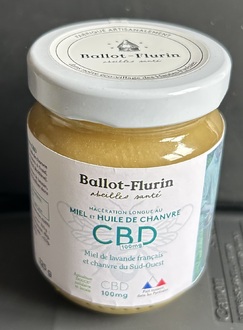 Miel et chanvre CBD - 125 g - BALLOT FLURIN