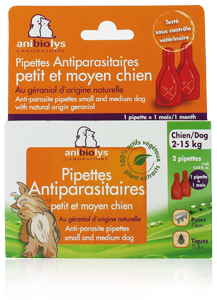 Pipettes petit et moyen chien x2 -ANIBIOLYS