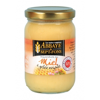 Miel + Gelée Royale 10%- 250g  -ABBAYE DE 7 FONDS