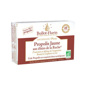 Propolis Jaune aux Elixirs de la ruche -40 comprimés -BALLOT FLURIN