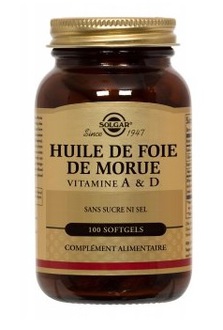 Huile de foie de morue - Vitamine A & D - SOLGAR
