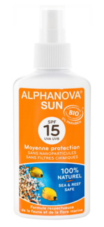 Spray solaire SPF 15 Bio- 125g -ALPHANOVA